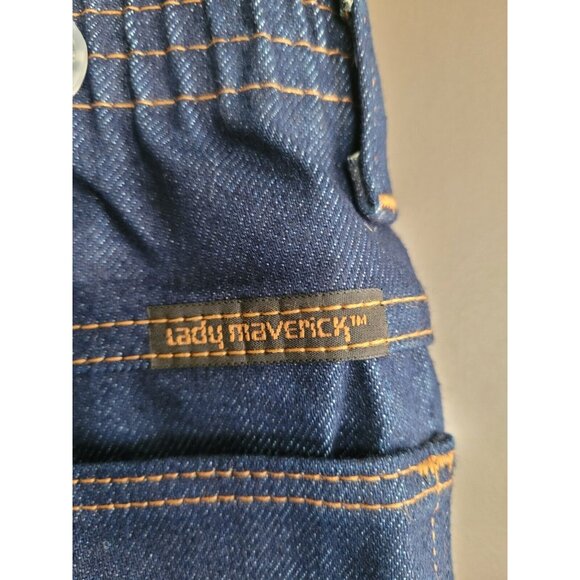 Lady Maverick Women's Elastic Waist Dark Blue Wash Jeans Size 20 1/2 USA New - Picture 4 of 5